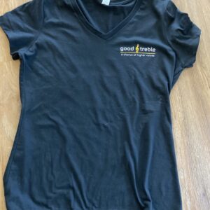 Women's V Neck Black